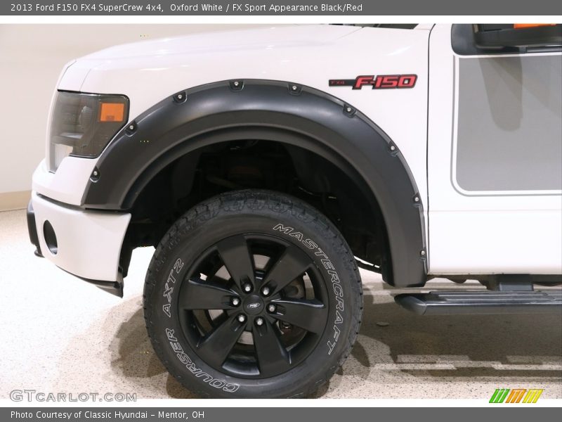 Oxford White / FX Sport Appearance Black/Red 2013 Ford F150 FX4 SuperCrew 4x4