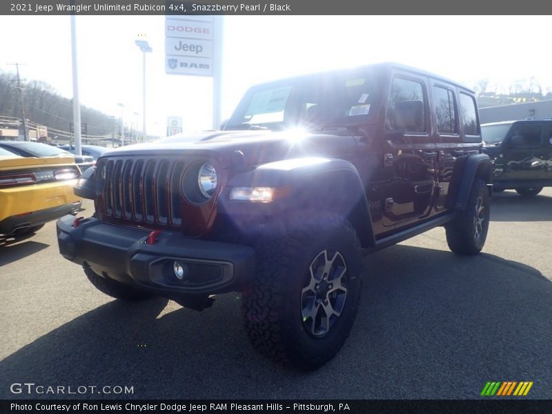 Snazzberry Pearl / Black 2021 Jeep Wrangler Unlimited Rubicon 4x4