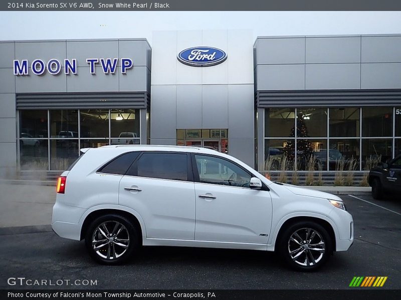 Snow White Pearl / Black 2014 Kia Sorento SX V6 AWD