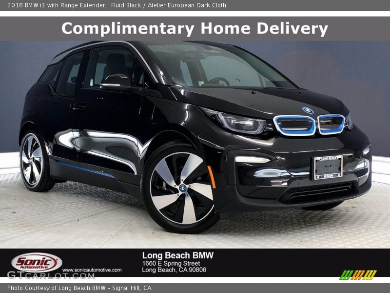 Fluid Black / Atelier European Dark Cloth 2018 BMW i3 with Range Extender