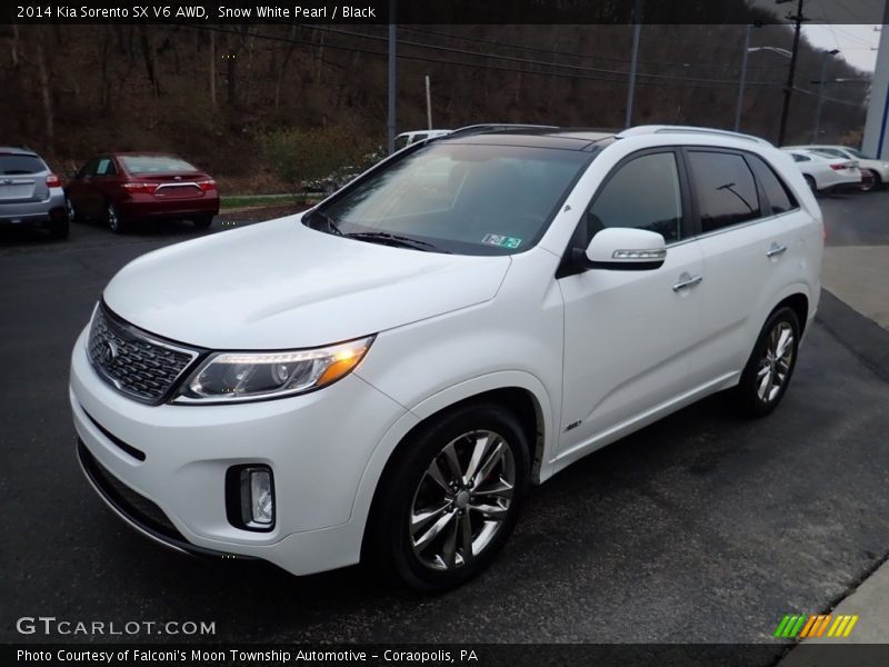 Snow White Pearl / Black 2014 Kia Sorento SX V6 AWD