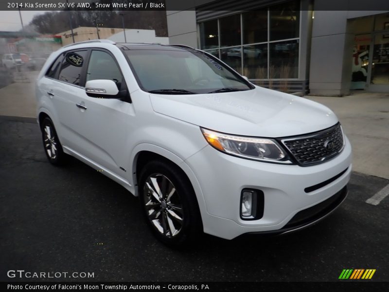 Snow White Pearl / Black 2014 Kia Sorento SX V6 AWD