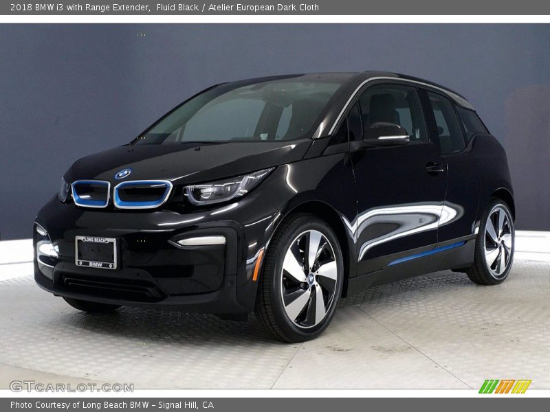 Fluid Black / Atelier European Dark Cloth 2018 BMW i3 with Range Extender