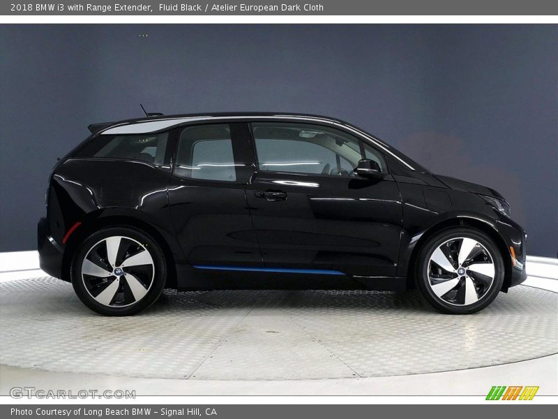 Fluid Black / Atelier European Dark Cloth 2018 BMW i3 with Range Extender