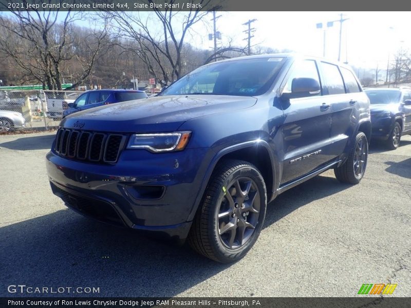 Slate Blue Pearl / Black 2021 Jeep Grand Cherokee Limited 4x4