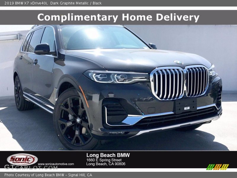 Dark Graphite Metallic / Black 2019 BMW X7 xDrive40i