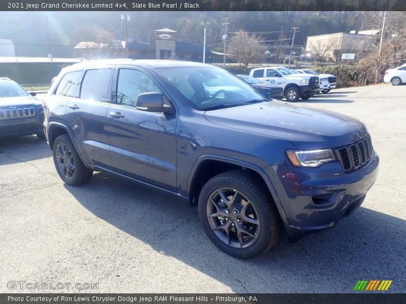 Slate Blue Pearl / Black 2021 Jeep Grand Cherokee Limited 4x4