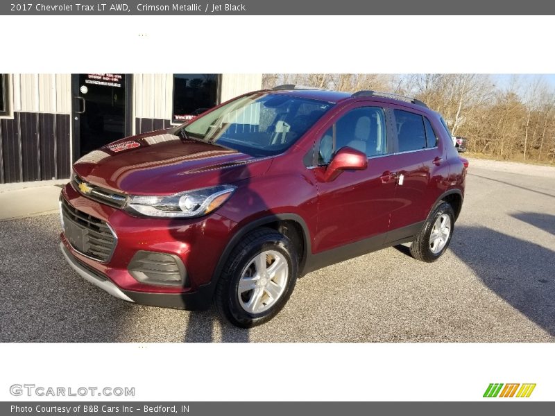 Crimson Metallic / Jet Black 2017 Chevrolet Trax LT AWD