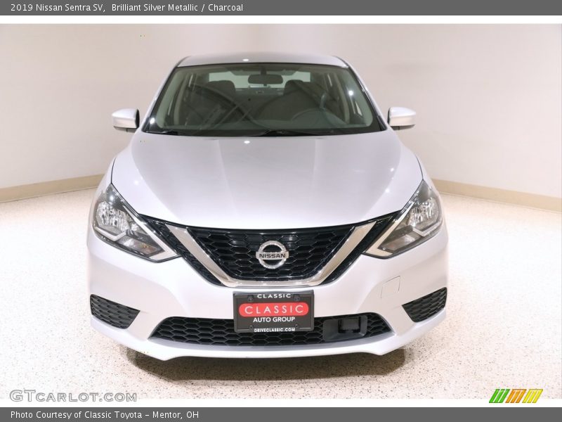 Brilliant Silver Metallic / Charcoal 2019 Nissan Sentra SV