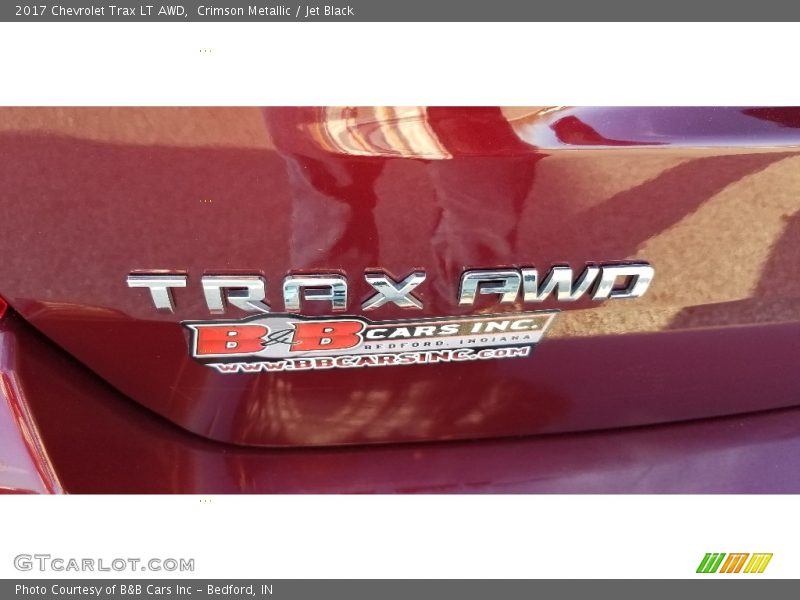 Crimson Metallic / Jet Black 2017 Chevrolet Trax LT AWD