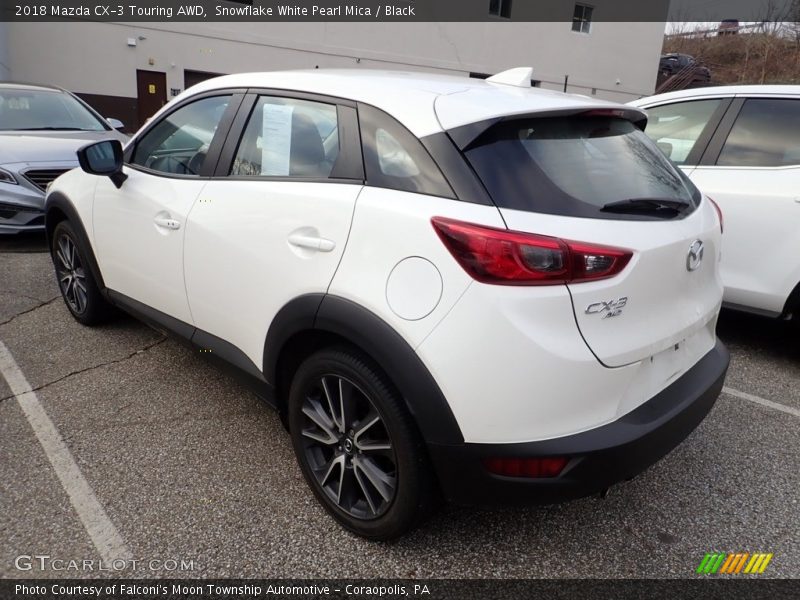 Snowflake White Pearl Mica / Black 2018 Mazda CX-3 Touring AWD