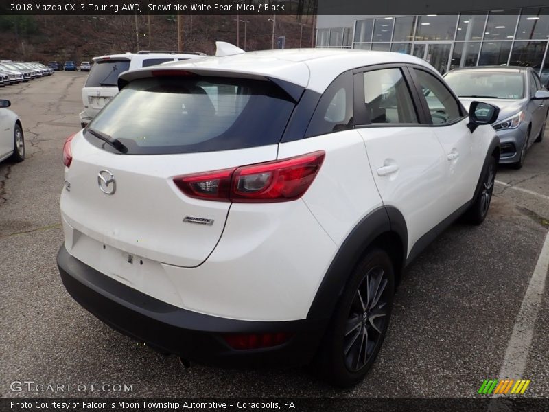 Snowflake White Pearl Mica / Black 2018 Mazda CX-3 Touring AWD