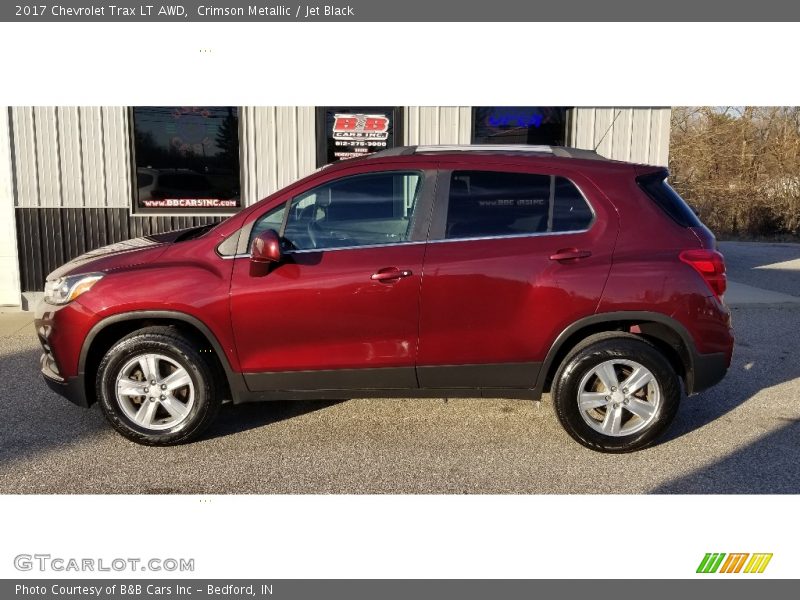 Crimson Metallic / Jet Black 2017 Chevrolet Trax LT AWD