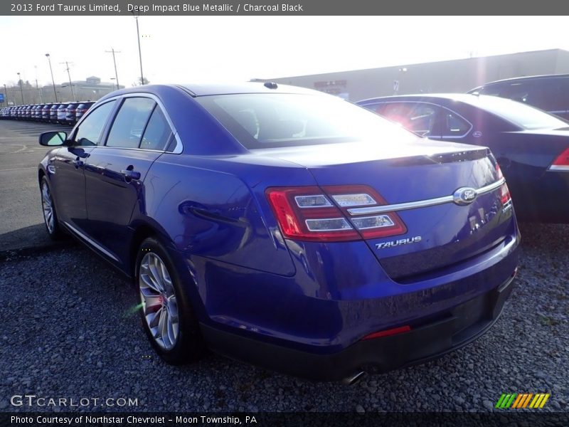 Deep Impact Blue Metallic / Charcoal Black 2013 Ford Taurus Limited
