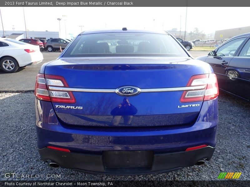 Deep Impact Blue Metallic / Charcoal Black 2013 Ford Taurus Limited