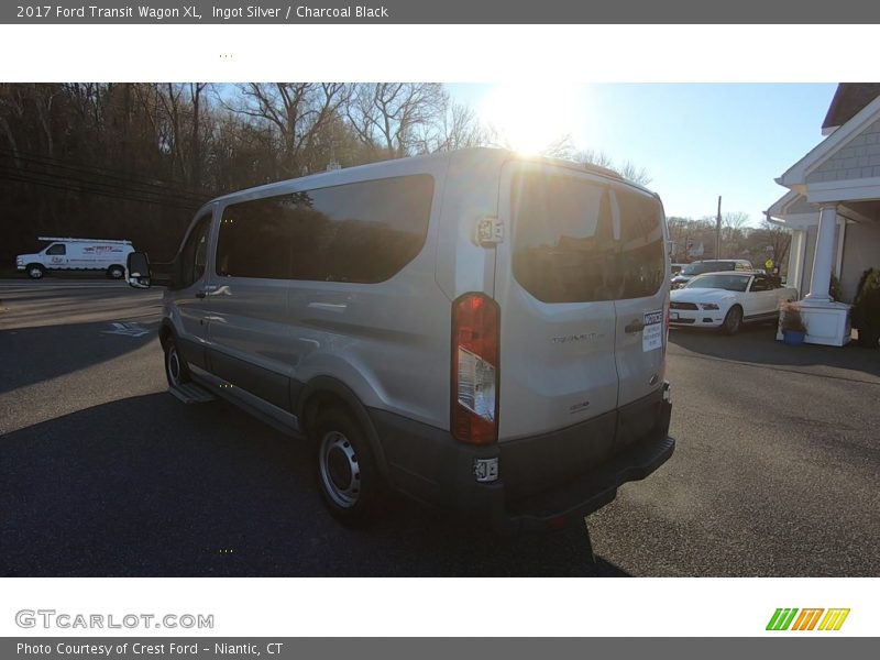 Ingot Silver / Charcoal Black 2017 Ford Transit Wagon XL