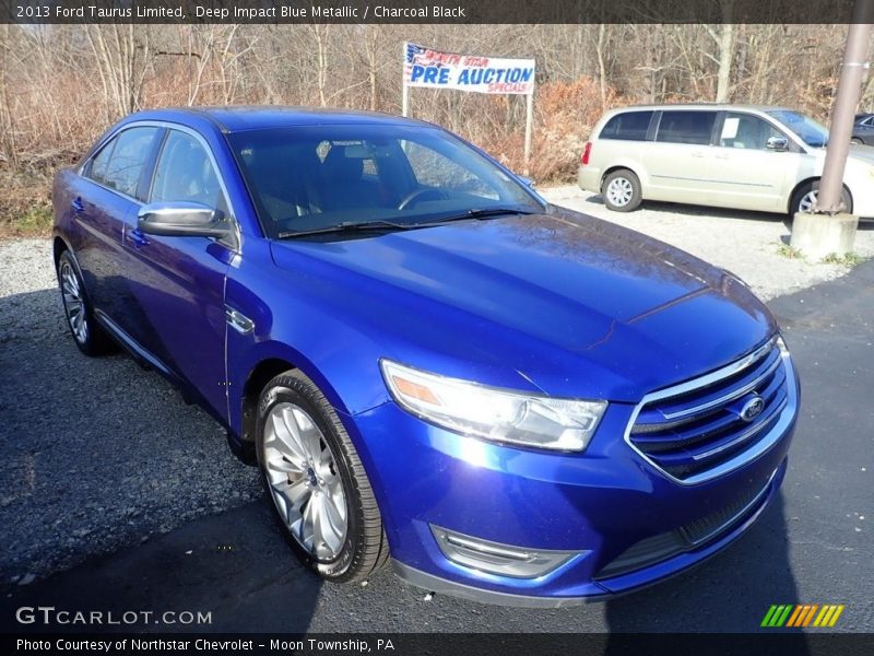 Deep Impact Blue Metallic / Charcoal Black 2013 Ford Taurus Limited