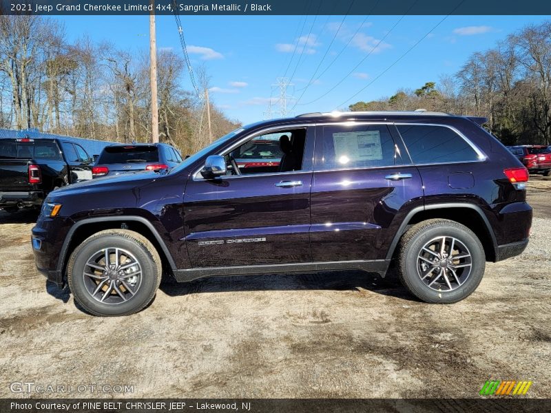 Sangria Metallic / Black 2021 Jeep Grand Cherokee Limited 4x4