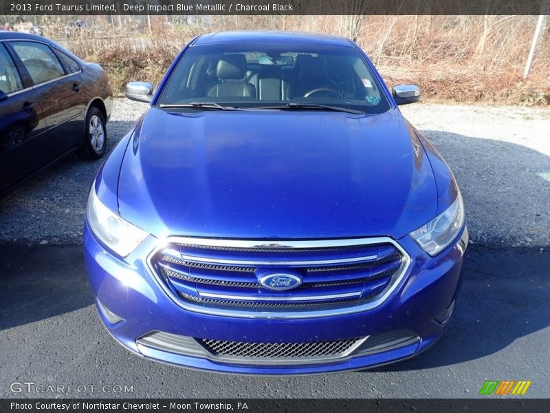 Deep Impact Blue Metallic / Charcoal Black 2013 Ford Taurus Limited