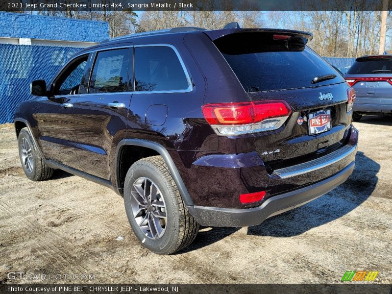 Sangria Metallic / Black 2021 Jeep Grand Cherokee Limited 4x4