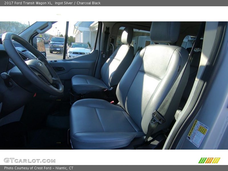 Ingot Silver / Charcoal Black 2017 Ford Transit Wagon XL