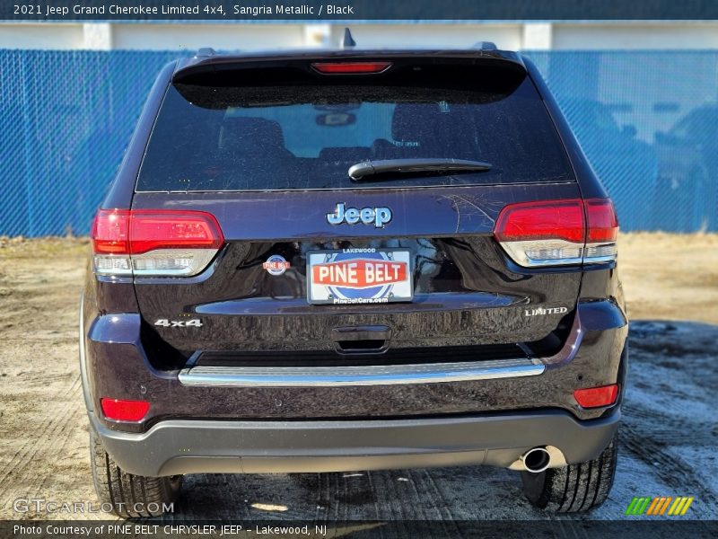 Sangria Metallic / Black 2021 Jeep Grand Cherokee Limited 4x4
