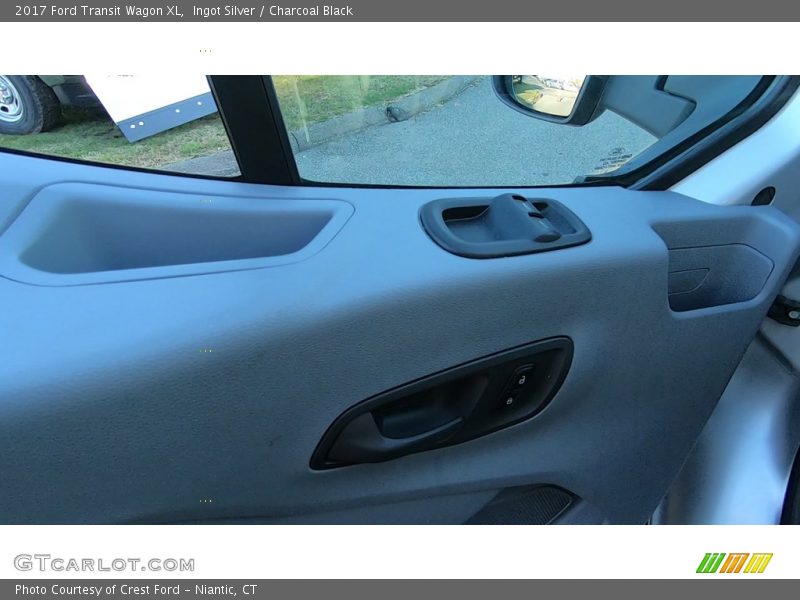 Ingot Silver / Charcoal Black 2017 Ford Transit Wagon XL