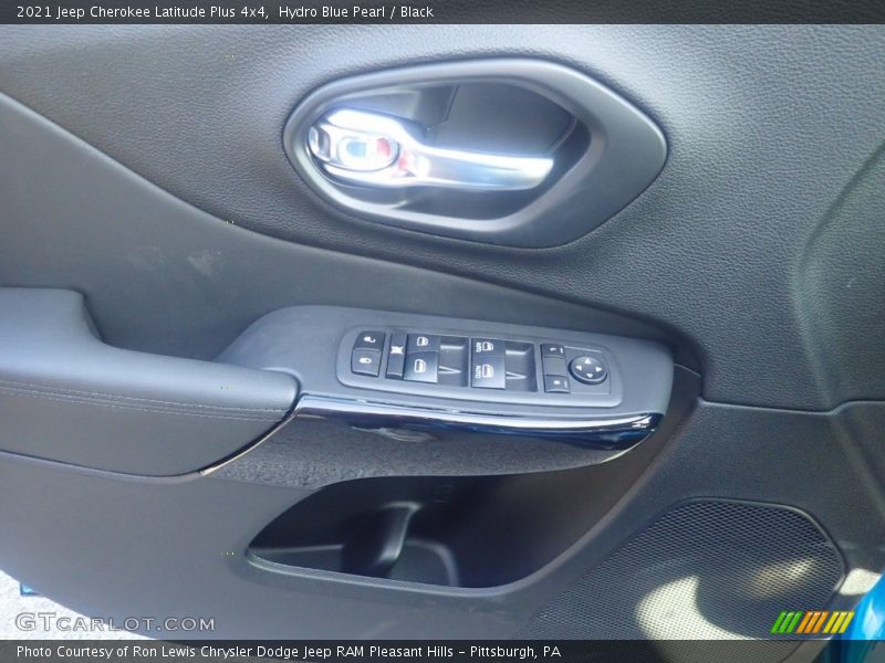 Hydro Blue Pearl / Black 2021 Jeep Cherokee Latitude Plus 4x4