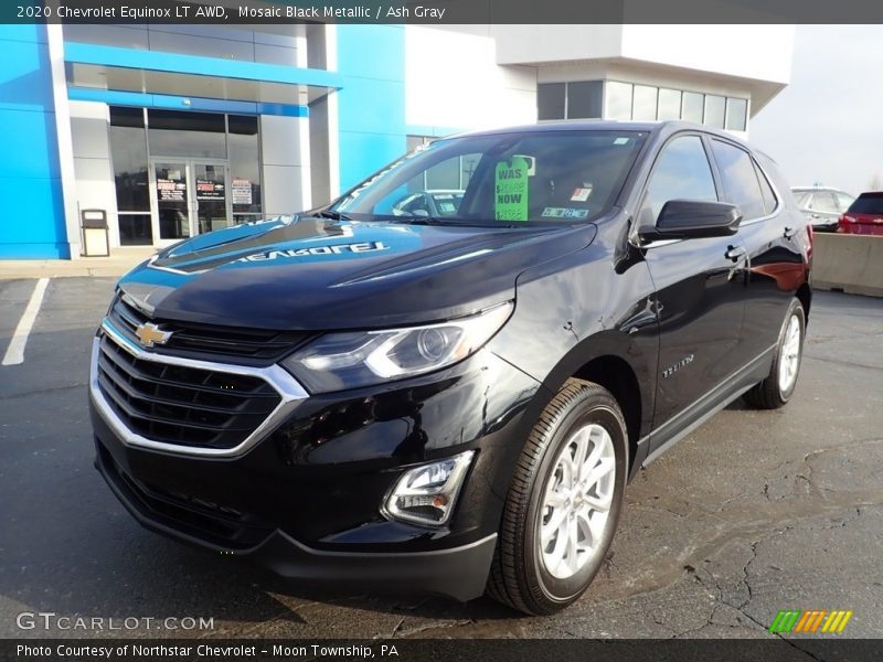 Mosaic Black Metallic / Ash Gray 2020 Chevrolet Equinox LT AWD