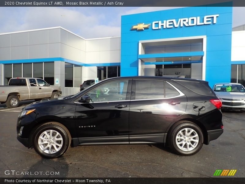 Mosaic Black Metallic / Ash Gray 2020 Chevrolet Equinox LT AWD