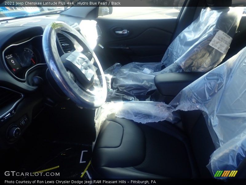 Hydro Blue Pearl / Black 2021 Jeep Cherokee Latitude Plus 4x4