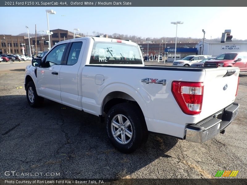 Oxford White / Medium Dark Slate 2021 Ford F150 XL SuperCab 4x4