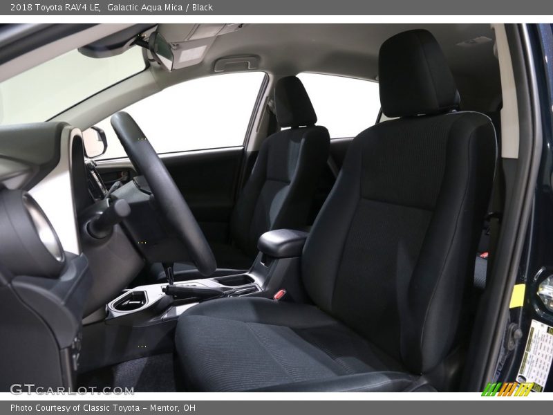 Galactic Aqua Mica / Black 2018 Toyota RAV4 LE
