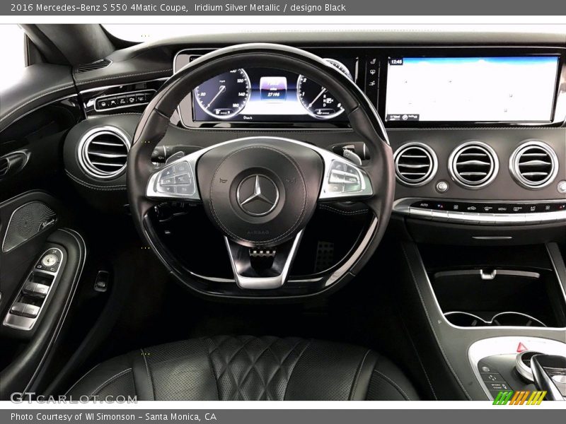 Iridium Silver Metallic / designo Black 2016 Mercedes-Benz S 550 4Matic Coupe