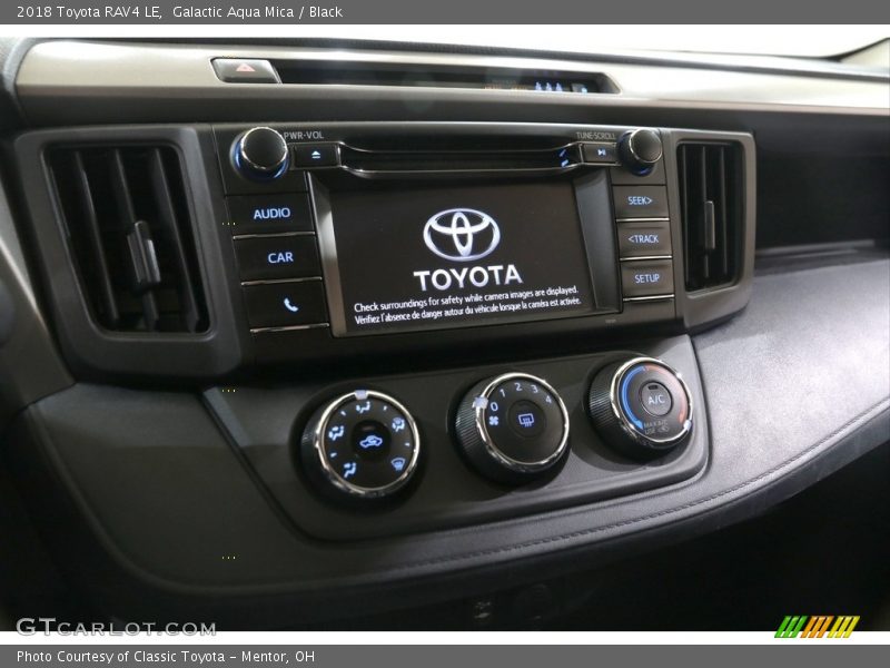Galactic Aqua Mica / Black 2018 Toyota RAV4 LE