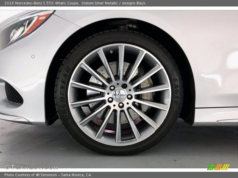 Iridium Silver Metallic / designo Black 2016 Mercedes-Benz S 550 4Matic Coupe
