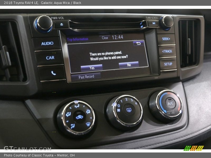 Galactic Aqua Mica / Black 2018 Toyota RAV4 LE