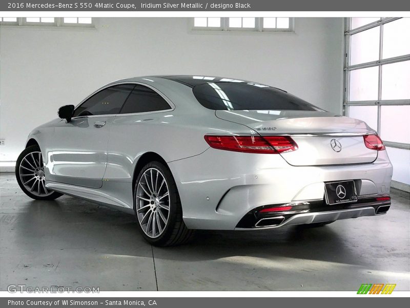 Iridium Silver Metallic / designo Black 2016 Mercedes-Benz S 550 4Matic Coupe