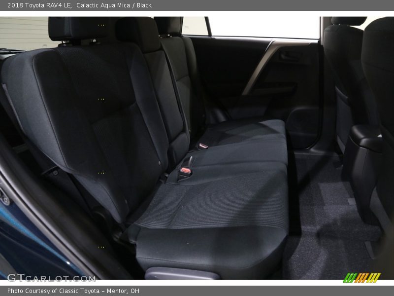 Galactic Aqua Mica / Black 2018 Toyota RAV4 LE