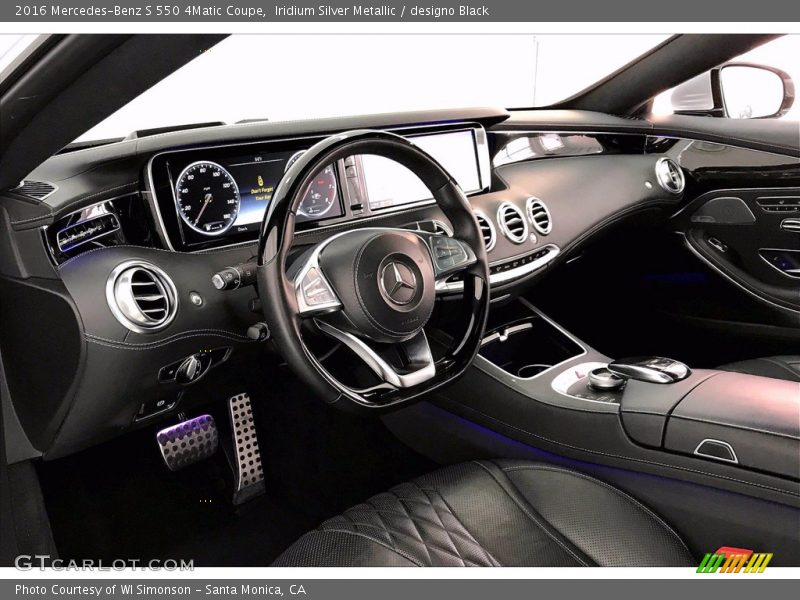 Iridium Silver Metallic / designo Black 2016 Mercedes-Benz S 550 4Matic Coupe