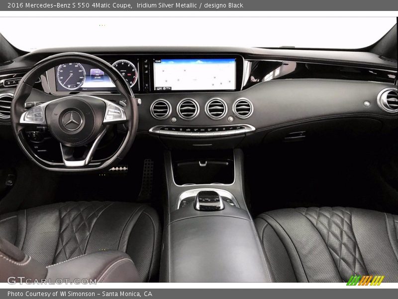 Iridium Silver Metallic / designo Black 2016 Mercedes-Benz S 550 4Matic Coupe