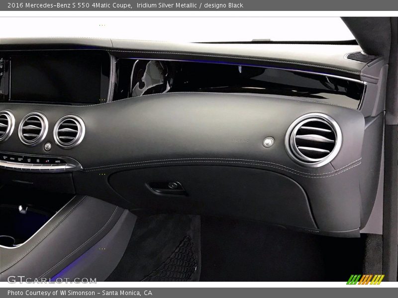 Iridium Silver Metallic / designo Black 2016 Mercedes-Benz S 550 4Matic Coupe
