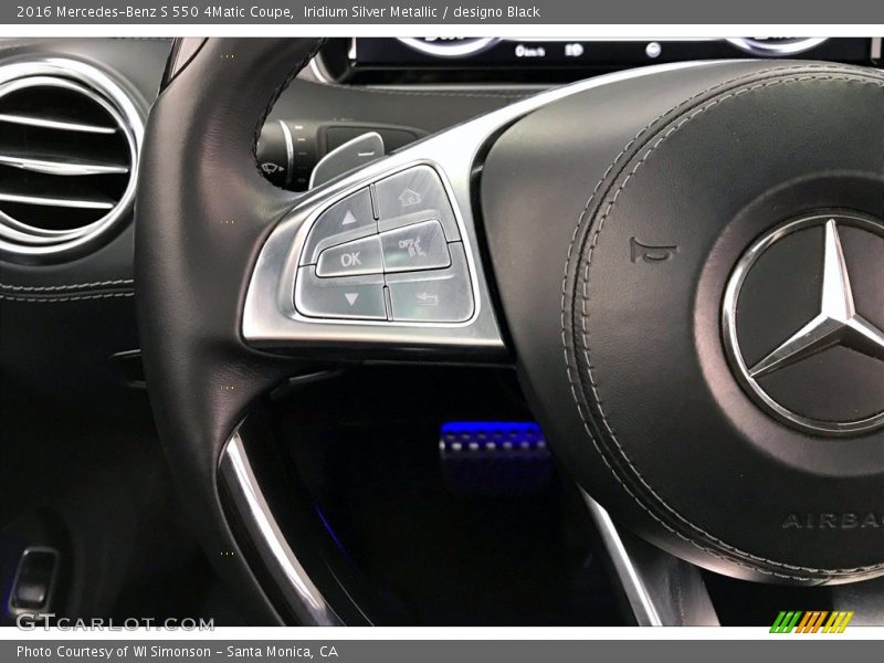 Iridium Silver Metallic / designo Black 2016 Mercedes-Benz S 550 4Matic Coupe