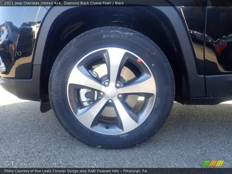 Diamond Black Crystal Pearl / Black 2021 Jeep Cherokee Limited 4x4