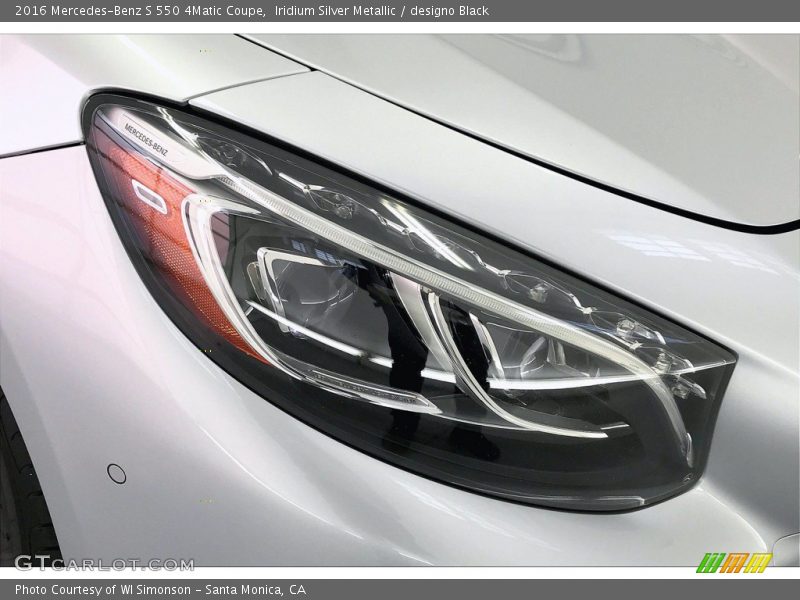 Iridium Silver Metallic / designo Black 2016 Mercedes-Benz S 550 4Matic Coupe