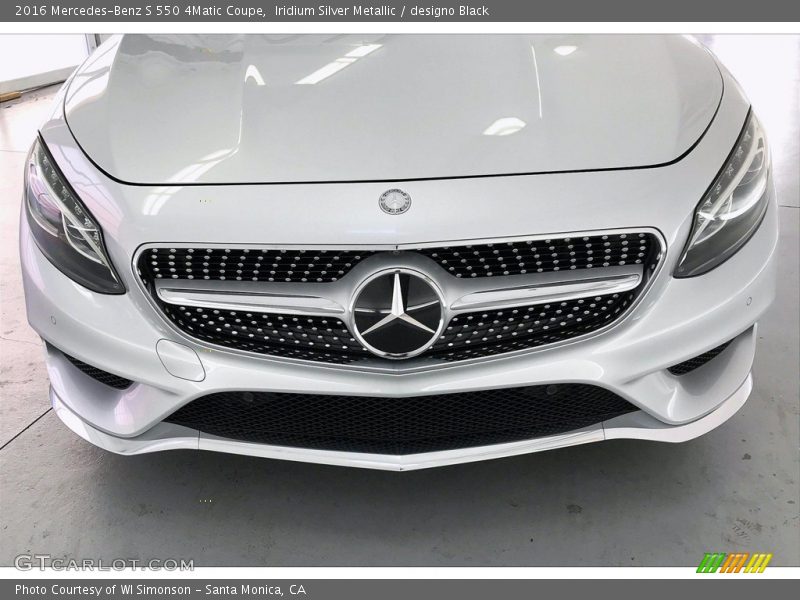 Iridium Silver Metallic / designo Black 2016 Mercedes-Benz S 550 4Matic Coupe