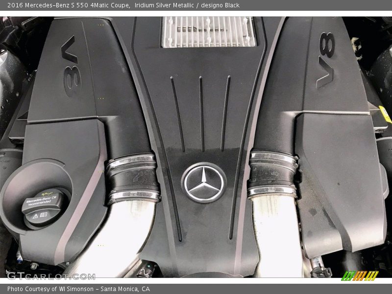 Iridium Silver Metallic / designo Black 2016 Mercedes-Benz S 550 4Matic Coupe