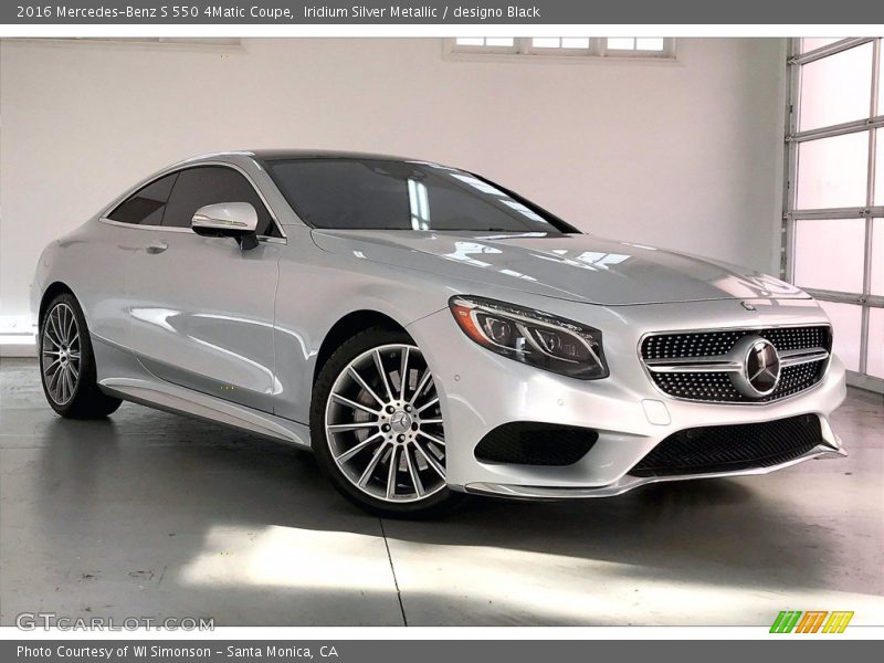 Iridium Silver Metallic / designo Black 2016 Mercedes-Benz S 550 4Matic Coupe