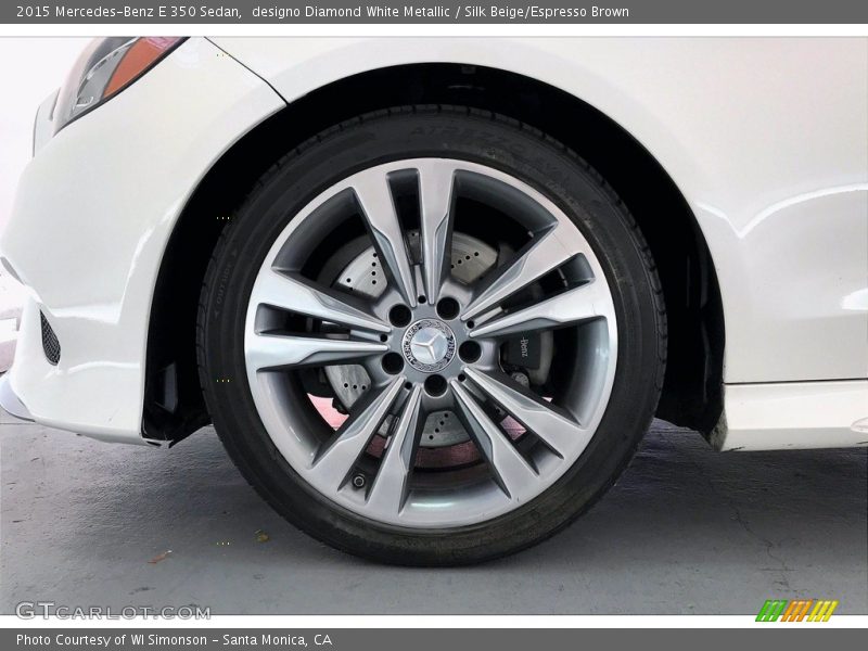 designo Diamond White Metallic / Silk Beige/Espresso Brown 2015 Mercedes-Benz E 350 Sedan