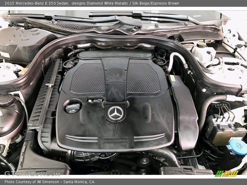 designo Diamond White Metallic / Silk Beige/Espresso Brown 2015 Mercedes-Benz E 350 Sedan